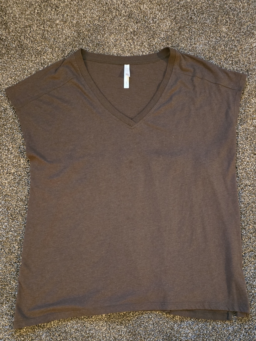 Cozy Classic V-Neck Women's Top in Brown Cute Runched Back! Lularoe Cozy